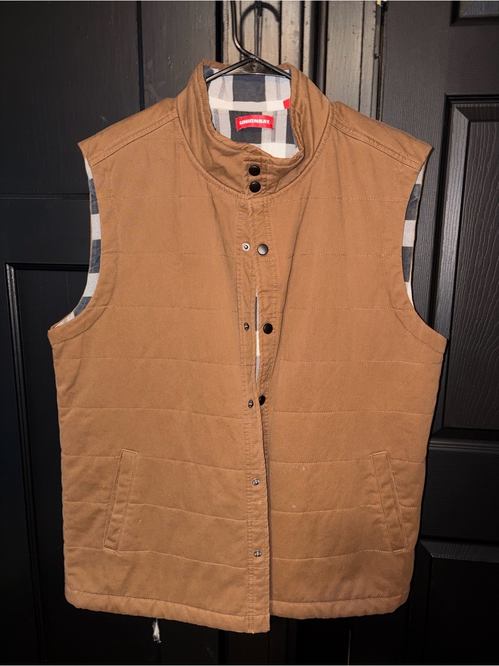 UNIONBAY Tan Quilted Work Vest